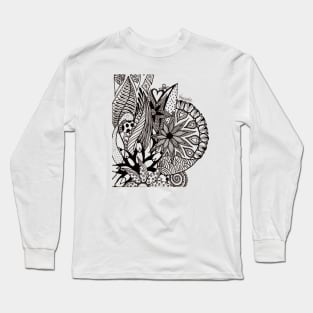 flower abstract designs Long Sleeve T-Shirt